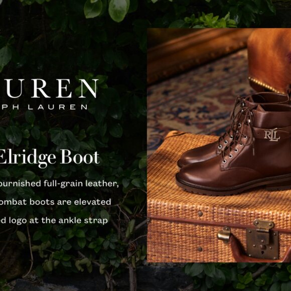 Lauren Ralph Lauren Elridge Lace Up Boot NWOB - Picture 12 of 12